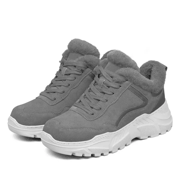 China Factory Custom Women Men Winter Outdoor Faux Fur Shoes Unisex Snow Winter Boots