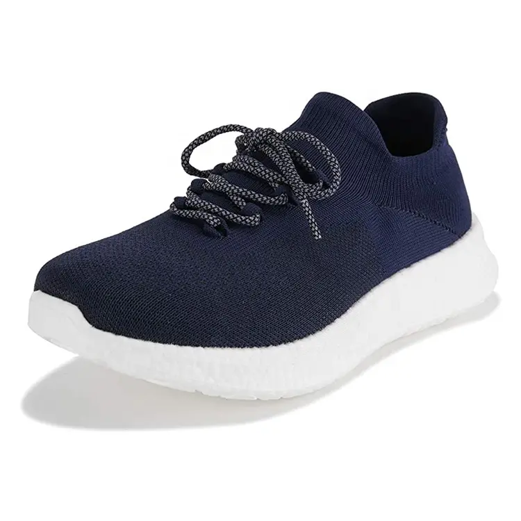 Knit Winter MD Female OEM Logo OEM  ODM Service Top Level China Lace-up Custom Brand Casual Knitting Shoes  for Men